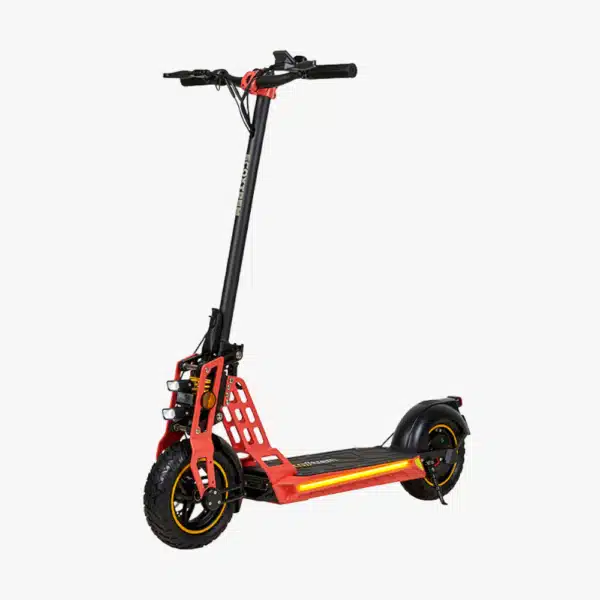 Trottinette électrique ecoxtrem bison-dgt-rouge