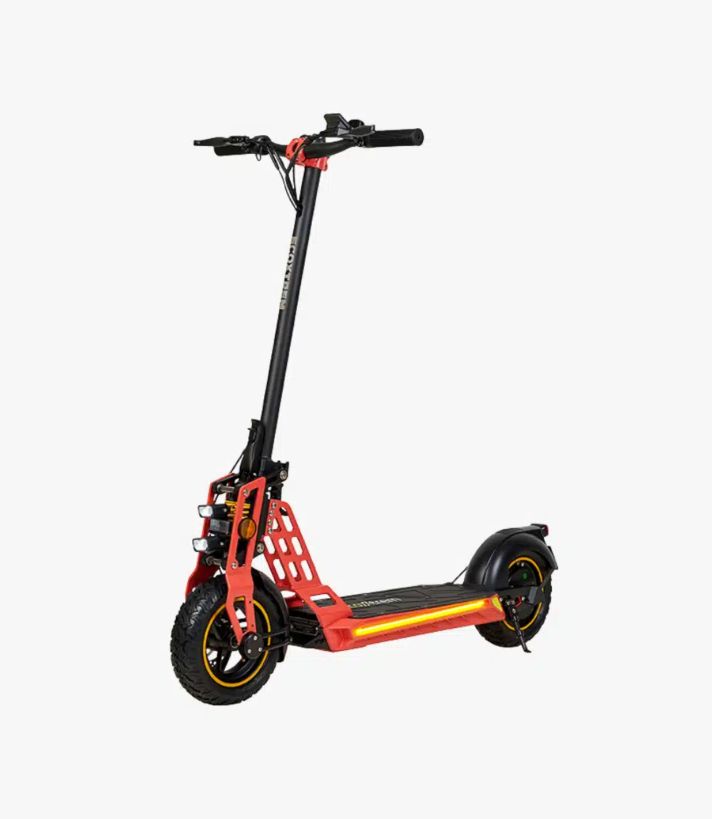 Trottinette électrique ecoxtrem bison-dgt-rouge